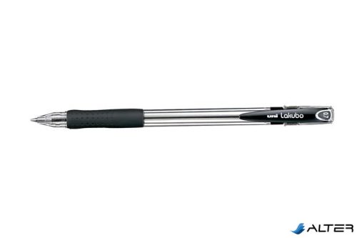 Golyóstoll, 0,3 mm, kupakos, UNI "SG-100 Lakubo", fekete