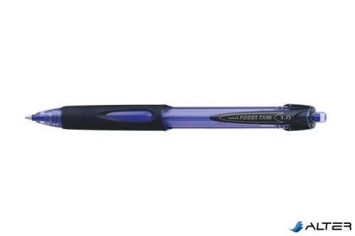 Golyóstoll, 0,4 mm, nyomógombos, UNI "SN-220 Powertank", kék