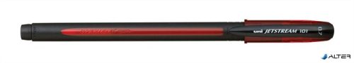 Golyóstoll, 0,3 mm, kupakos, UNI 'SX-101 Jetstream', piros