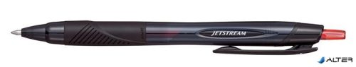 Golyóstoll, 0,35 mm, nyomógombos, fekete tolltest, UNI "SXN-157S Jetstream Sport Eco", piros