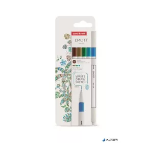   Tűfilc készlet, 0,4 mm, UNI "Emott Island", 5 különböző szín