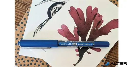 Rollertoll, 0,3 mm, UNI "UB-150 Ocean Care", kék