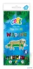 Színes ceruza készlet, háromszögletű, COOL BY VICTORIA "Wildlife", 12 különböző szín