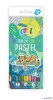 Színes ceruza készlet, kerek, COOL BY VICTORIA "Pastel", 12 pasztell szín