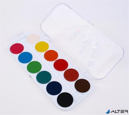 Vízfesték, 12 szín, 24 mm, COOL BY VICTORIA