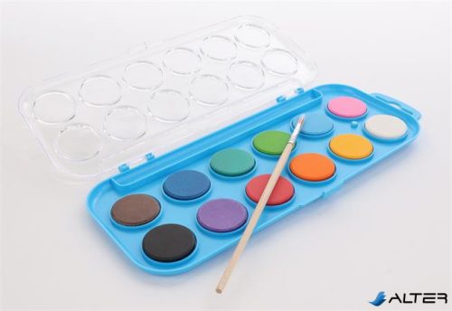 Vízfesték, 12 szín, 28 mm, COOL BY VICTORIA