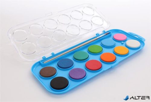 Vízfesték, 12 szín, 28 mm, COOL BY VICTORIA