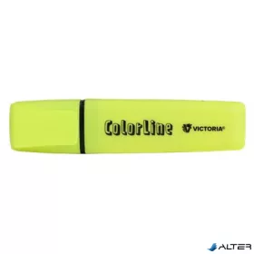   Szövegkiemelő, 1-5 mm, VICTORIA OFFICE, "ColorLine", sárga