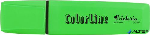 Szövegkiemelő, 1-5 mm, VICTORIA OFFICE, "ColorLine", zöld