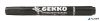 Alkoholos marker, 1-3 mm, kúpos, VICTORIA OFFICE, "Gekko", fekete