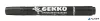 Alkoholos marker, 1-3 mm, kúpos, VICTORIA OFFICE, "Gekko", fekete
