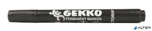 Alkoholos marker, 1-3 mm, kúpos, VICTORIA OFFICE, "Gekko", fekete