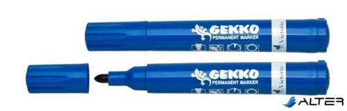 Alkoholos marker, 1-3 mm, kúpos, VICTORIA OFFICE, 'Gekko', kék
