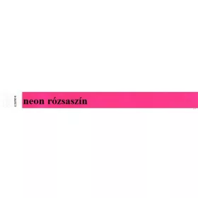 Karszalag, 3/4', tyvek, neon rózsaszín