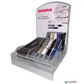   Golyóstoll display, 0,24 mm, teleszkópos, ZEBRA "SL-F1", kék