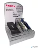 Golyóstoll display, 0,24 mm, teleszkópos, ZEBRA "SL-F1", kék