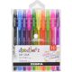 Zseléstoll készlet, 0,33 mm, kupakos, ZEBRA "Doodler'z Neon & Fashion", 10 vegyes szín