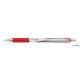 Golyóstoll, 0,34 mm, nyomógombos, ZEBRA "Z-Grip Flight", piros