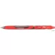 Golyóstoll, 0,27 mm, nyomógombos, ZEBRA "OLA", piros