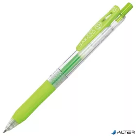   Zseléstoll, 0,33 mm, nyomógombos, ZEBRA "Sarasa Clip", világoszöld