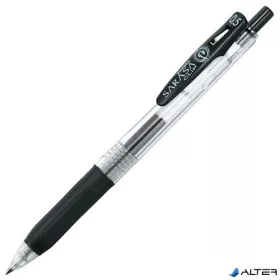   Zseléstoll, 0,33 mm, nyomógombos, ZEBRA 'Sarasa Clip', fekete