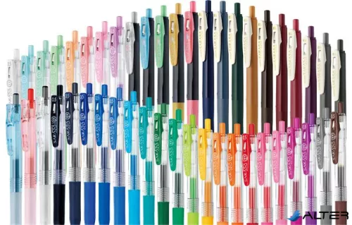 Zseléstoll, 0,33 mm, nyomógombos, ZEBRA "Sarasa Clip", kékesfekete