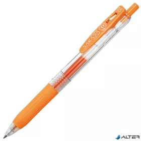   Zseléstoll, 0,33 mm, nyomógombos, ZEBRA "Sarasa Clip", narancs