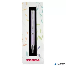   Golyóstoll, 0,24 mm, teleszkópos, levendula tolltest, ZEBRA "SL-F1", kék