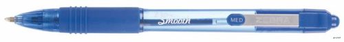 Golyóstoll, 0,27 mm, nyomógombos, ZEBRA "Z-Grip Smooth", kék