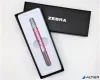 Golyóstoll, 0,24 mm, teleszkópos, metálpink tolltest, ZEBRA "SL-F1", kék