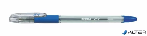 Golyóstoll, 0,24 mm, kupakos, ZEBRA "Z-1", kék