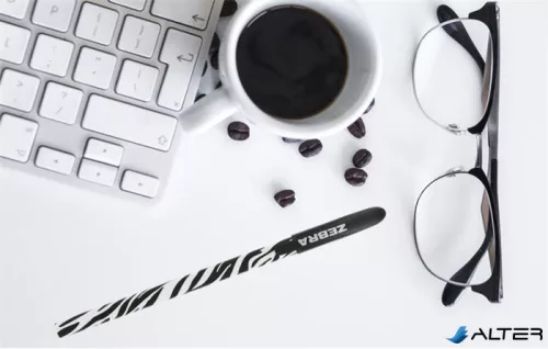 Golyóstoll, 0,27 mm, kupakos, vegyes testszín, ZEBRA "Animal Doodler'z", kék