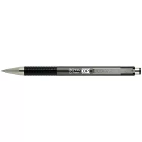   Golyóstoll, 0,24 mm, nyomógombos, antracit tolltest, ZEBRA "F-301 A", kék