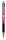 Golyóstoll, 0,24 mm, nyomógombos, rózsaszín tolltest, ZEBRA 'F-301 A', kék