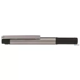   Golyóstoll, 0,24 mm, kupakos, rozsdamentes acél-fekete tolltest, ZEBRA "F-301 Compact", kék