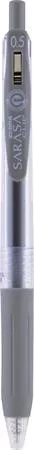 Zseléstoll, 0,33 mm, nyomógombos, ZEBRA "Sarasa Clip", szürke