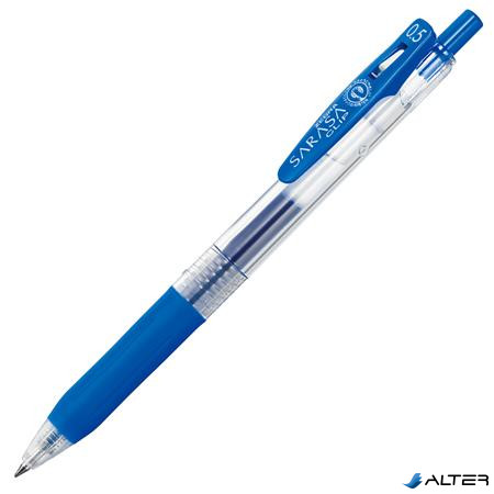 Zseléstoll, 0,33 mm, nyomógombos, ZEBRA "Sarasa Clip", kobalt kék