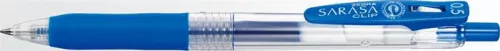 Zseléstoll, 0,33 mm, nyomógombos, ZEBRA "Sarasa Clip", kobalt kék