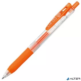   Zseléstoll, 0,33 mm, nyomógombos, ZEBRA "Sarasa Clip", vérnarancs