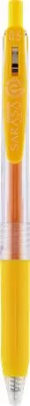 Zseléstoll, 0,33 mm, nyomógombos, ZEBRA "Sarasa Clip", sárga