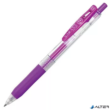 Zseléstoll, 0,33 mm, nyomógombos, ZEBRA "Sarasa Clip", lila