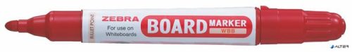 Táblamarker, 2,6 mm, kúpos, ZEBRA "Board Marker", piros