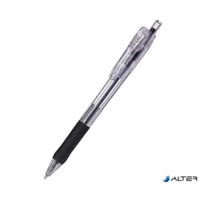   Golyóstoll, 0,21 mm, nyomógombos, ZEBRA "Tapli Clip ECO", fekete