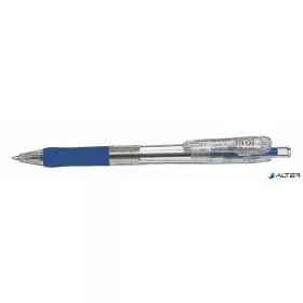   Golyóstoll, 0,21 mm, nyomógombos, ZEBRA "Tapli Clip ECO", kék