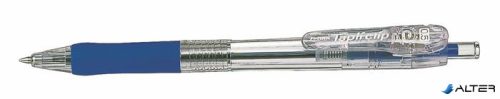 Golyóstoll, 0,21 mm, nyomógombos, ZEBRA "Tapli Clip ECO", kék