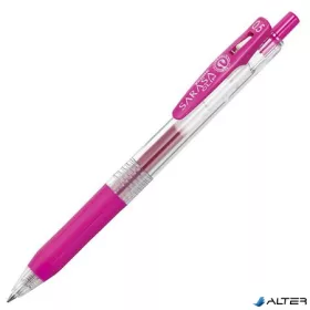   Zseléstoll, 0,33 mm, nyomógombos, ZEBRA "Sarasa Clip", magenta