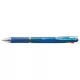 Golyóstoll, 0,24 mm, nyomógombos, négyszínű, ZEBRA "Clip-on Slim 4C", kék