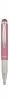 Golyóstoll, 0,24 mm, teleszkópos, rozsdamentes acél, pink tolltest, ZEBRA 'Telescopic Metal Stylus', kék