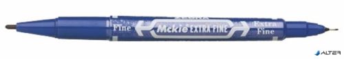 Alkoholos marker, 0,5/1,0 mm, kétvégű, ZEBRA "Mckie Extra Fine", kék