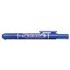 Alkoholos marker, 1,3 mm, nyomógombos, ZEBRA "Mckie Retractable", kék